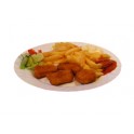 4 Chicken Nuggets mit Pommes, Capri Sonne u. Kinderspielzeug